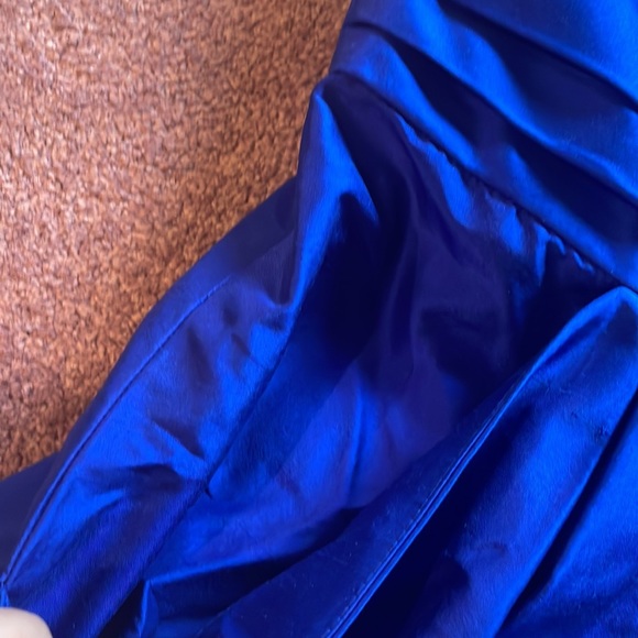 Kay Unger Cobalt Blue Dress Size 14 (has pockets!) - Picture 2 of 6